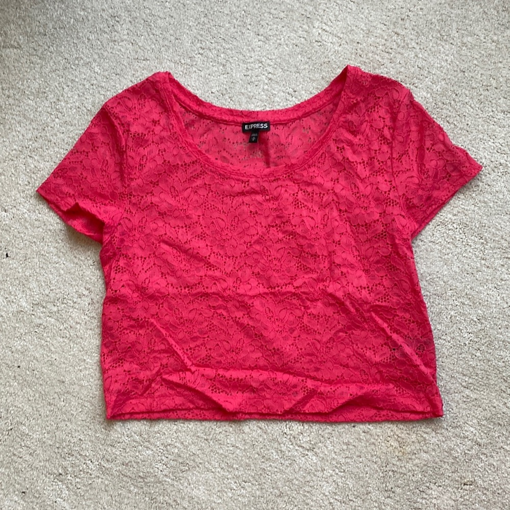 Express Lace crop top